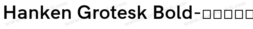 Hanken Grotesk Bold字体转换